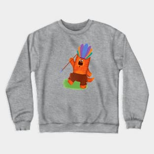 Cat and kids game Crewneck Sweatshirt